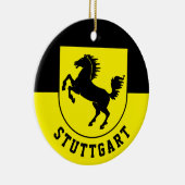 Stuttgart Flag (Duitsland) Keramisch Ornament (Rechts)