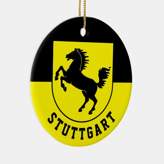 Stuttgart Flag (Duitsland) Keramisch Ornament (Rechts)