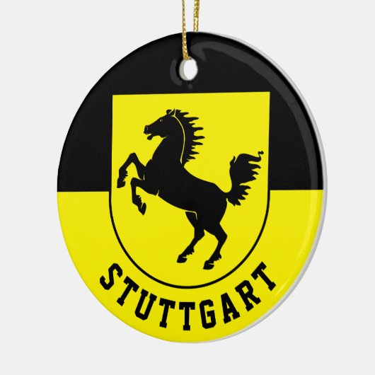 Stuttgart Flag (Duitsland) Keramisch Ornament (Links)