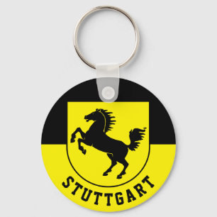 Stuttgart Flag (Duitsland) Sleutelhanger