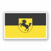 Stuttgart Flag (Duitsland) Sticker (Voorkant)
