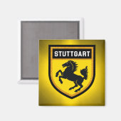 Stuttgart Flag Magneet (Voorkant / Achterkant)