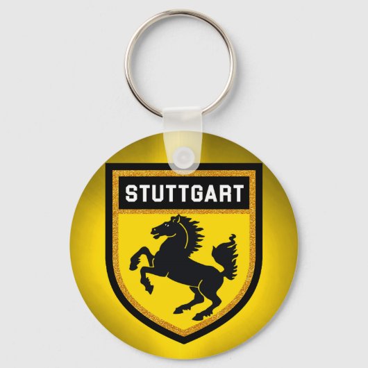 Stuttgart Flag Sleutelhanger (Voorkant)