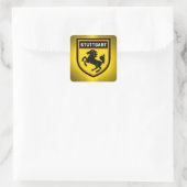 Stuttgart Flag Vierkante Sticker (Tas)