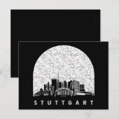 Stuttgart Germany Skyline Briefkaart (Voorkant / Achterkant)