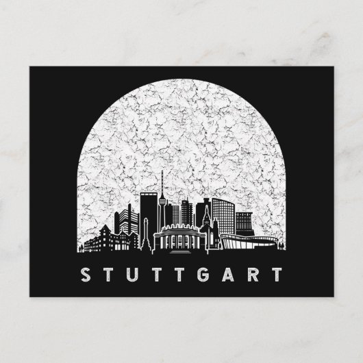 Stuttgart Germany Skyline Briefkaart (Voorkant)