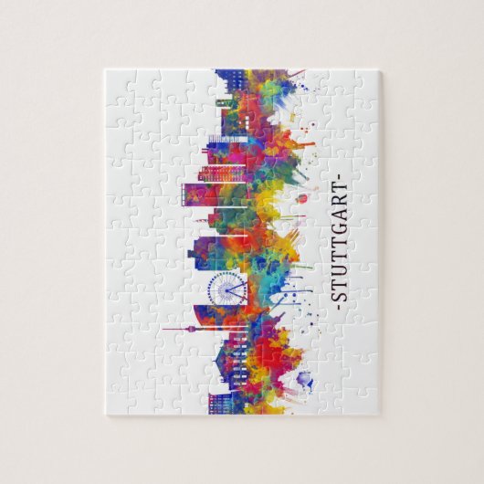 Stuttgart Germany Skyline Legpuzzel (Verticaal)