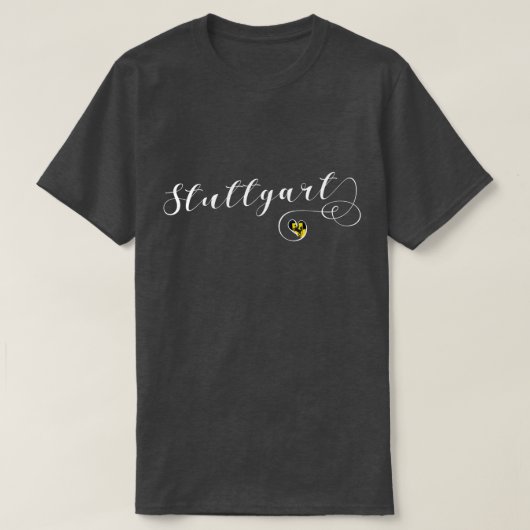 Stuttgart Heart, Baden-Württemberg, Duitsland T-shirt (Design voorkant)