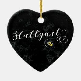 Stuttgart Heart, Ornament met kerstbomen, Duitslan