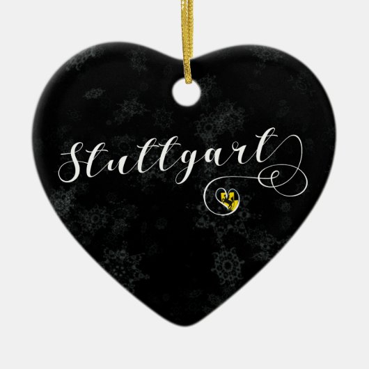 Stuttgart Heart, Ornament met kerstbomen, Duitslan (Voorkant)