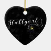 Stuttgart Heart, Ornament met kerstbomen, Duitslan (Achterkant)