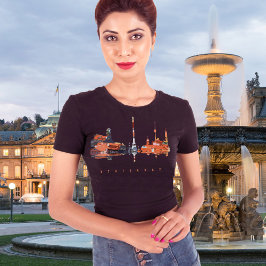 Stuttgart kleurrijk silhouet t-shirt