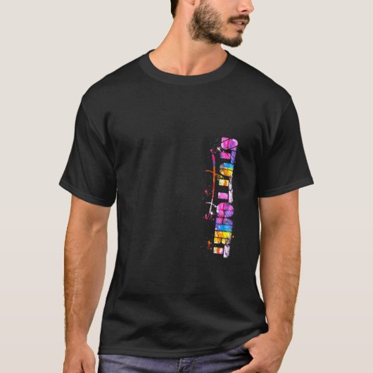 Stuttgart Lettering Waterverf Stuttgart T-shirt (Voorkant)