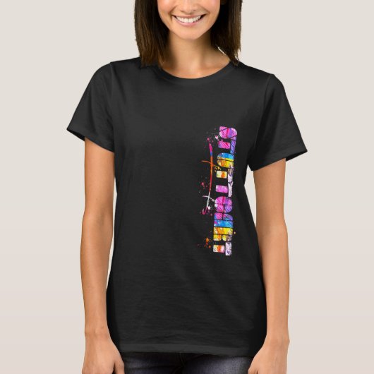 Stuttgart Lettering Waterverf Stuttgart T-shirt (Voorkant)