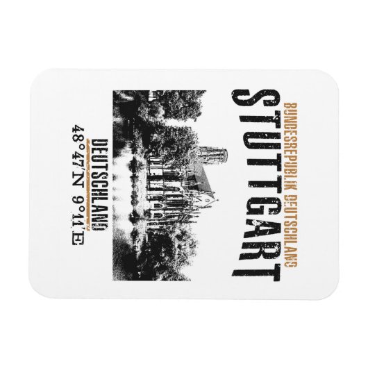 Stuttgart Magneet (Horizontaal)