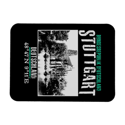 Stuttgart Magneet (Horizontaal)