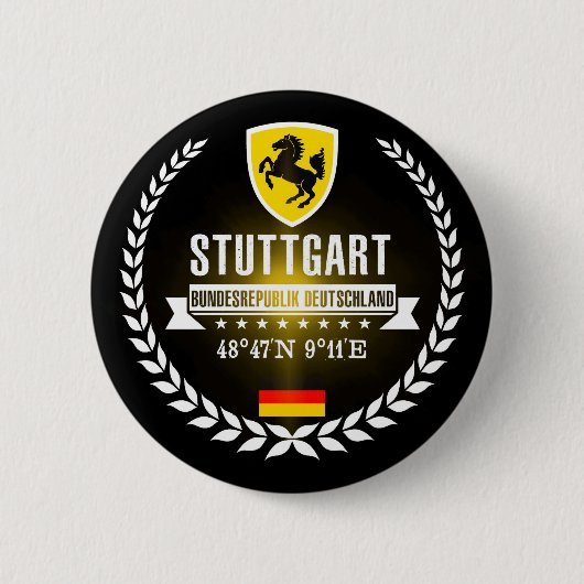 Stuttgart Ronde Button 5,7 Cm (Voorkant)