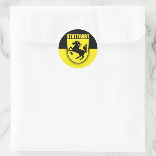 Stuttgart Ronde Sticker (Tas)