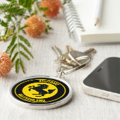 Stuttgart Round Emblem Sleutelhanger (Zijkant)