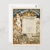 Stuttgart  Spoorwegreisposter 1894 Briefkaart (Voorkant / Achterkant)