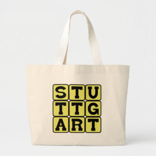 Stuttgart, Stad in Duitsland Grote Tote Bag