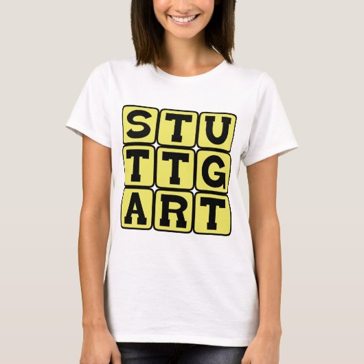 Stuttgart, Stad in Duitsland T-shirt (Voorkant)