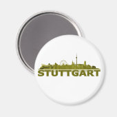 Stuttgart Stadt Skyline - Magnet (Voorkant / Achterkant)