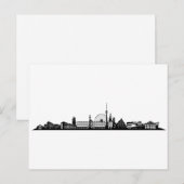 Stuttgart Stadt Skyline - Postkarte Briefkaart (Voorkant / Achterkant)