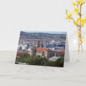 Stuttgart Stadtansicht - Altes Schloss Postkarte Kaart (Gele Bloem)
