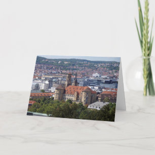 Stuttgart Stadtansicht - Altes Schloss Postkarte Kaart