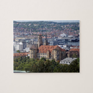 Stuttgart Stadtansicht - Altes Schloss Postkarte Legpuzzel