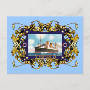 Stuttgart  Steamship Passenger Ship Briefkaart