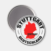 Stuttgart stempel A002 Magneet (Voorkant / Achterkant)