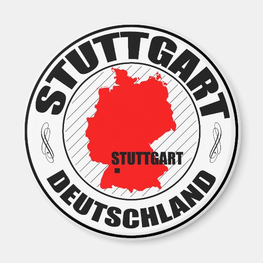 Stuttgart stempel A002 Magneet (Voorkant)