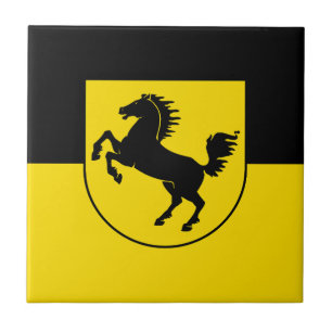 Stuttgart vlag stad Duitsland symbool embleem paar Tegeltje
