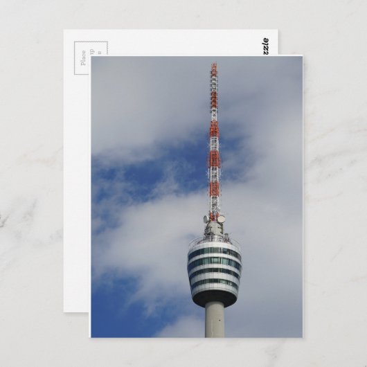 Stuttgarter Fernsehturm Korb Briefkaart (Voorkant / Achterkant)