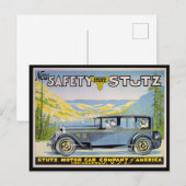  Stutz auto advertentie, Indianapolis Briefkaart (Voorkant / Achterkant)