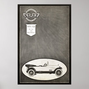 Stutz Car Ad vanaf 1919 Poster