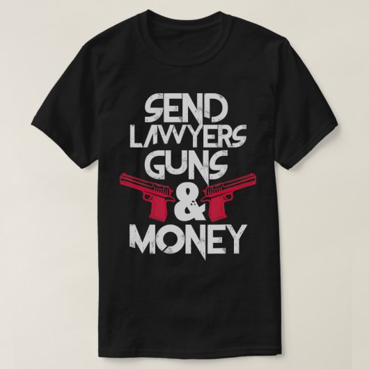 Stuur Advocaten Pistolen Geld Grappig Advocaat Adv T-shirt (Design voorkant)