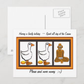 Stuur alsjeblieft geld briefkaart (Voorkant / Achterkant)