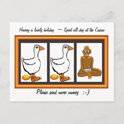 Stuur alsjeblieft geld briefkaart (Voorkant)