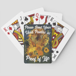 Stuur alstublieft uw gebruikte slipjes als bewijs  pokerkaarten