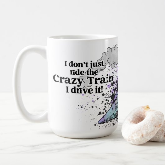 Stuur de Crazy Train Koffiemok (Met donut)