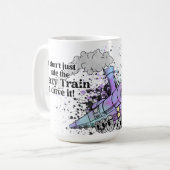 Stuur de Crazy Train Koffiemok (Voorkant links)