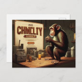 Stuur een glimlach met aap Briefkaarten (Voorkant / Achterkant)