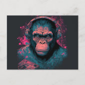 Stuur een glimlach met aap Briefkaarten (Voorkant)