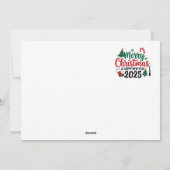 Stuur een glimlach voor 2025: Nieuwjaarskaart voor Feestdagenkaart (Achterkant)