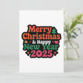 Stuur een Spark of Joy: Flat Holiday Kaart (Staand voorkant)