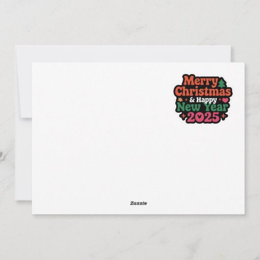 Stuur een Spark of Joy: Flat Holiday Kaart (Achterkant)