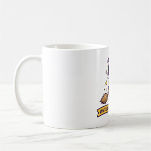 Stuur Een Stok Grappige Heks Halloween Typografie Koffiemok